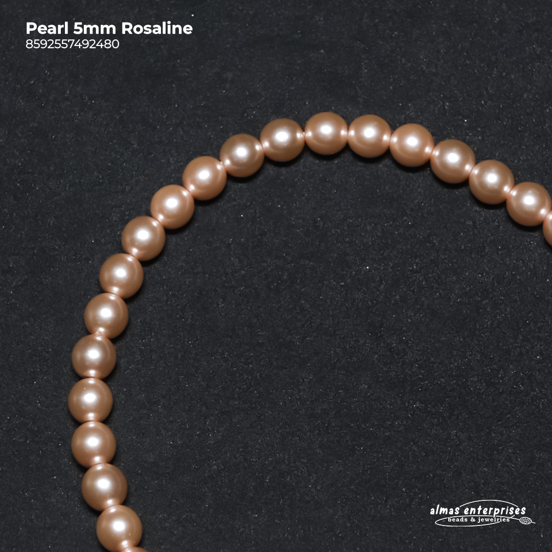 Preciosa Pearl 5mm Rosaline