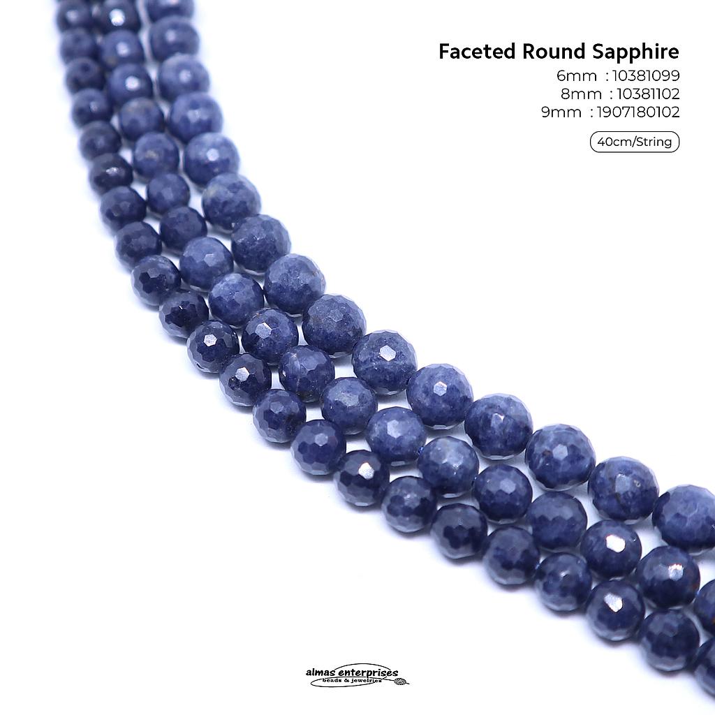 Faceted Round Sapphire