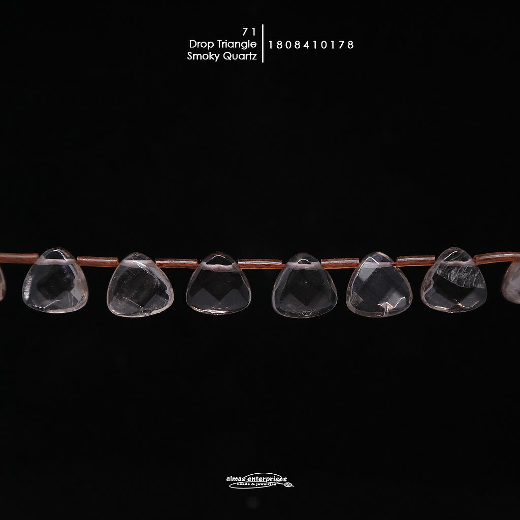 Drop Triangle Smoky Qz 71