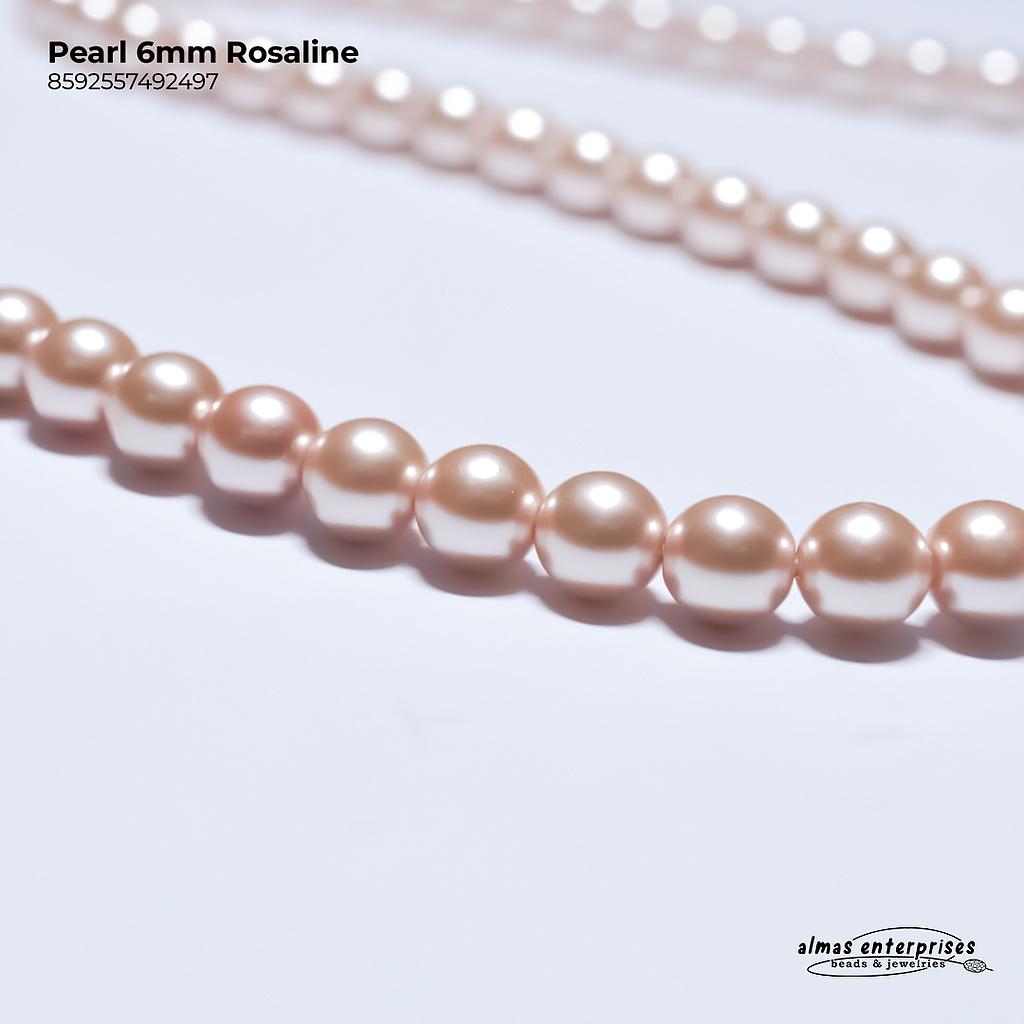 Preciosa Pearl 6mm Rosaline