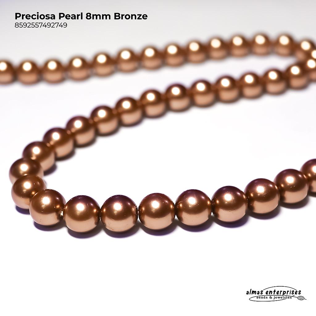 Preciosa Pearl 8mm Bronze