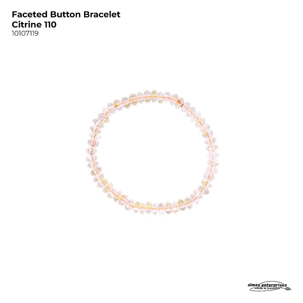 Fac Button Citrine Bracelet 110
