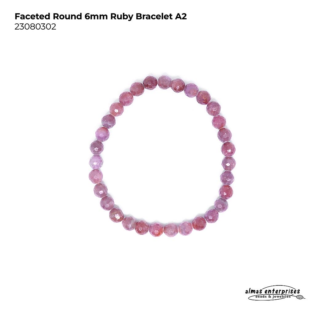 Fac Round Ruby Bracelet A2