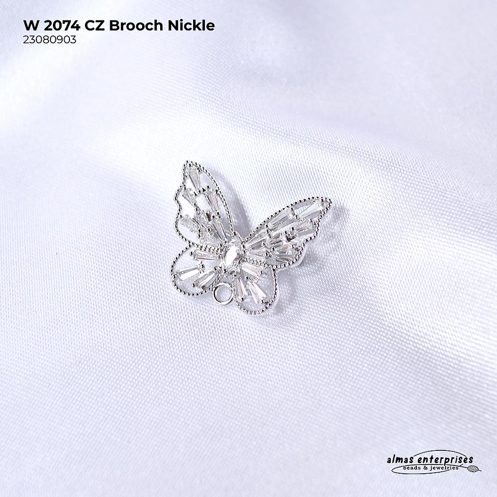 W 2074 CZ Brooch