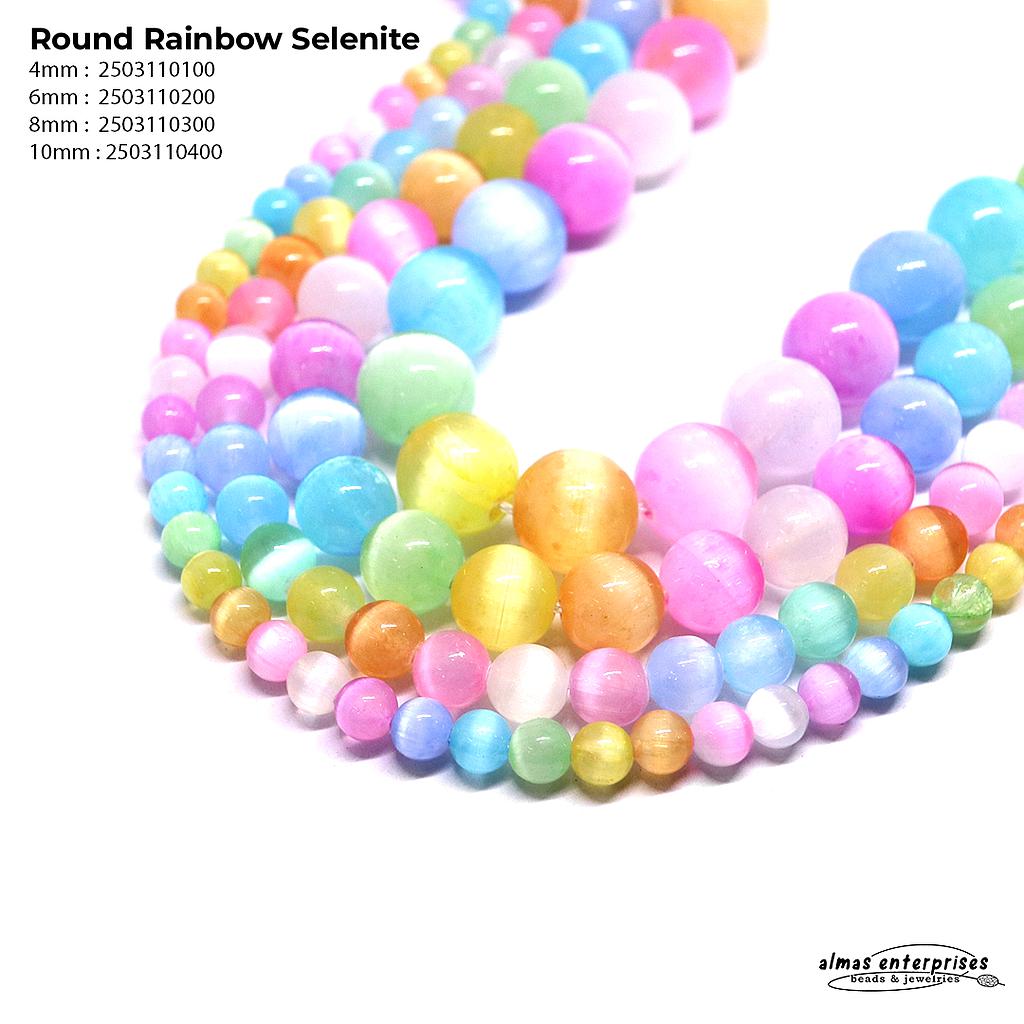 Round Rainbow Selenite