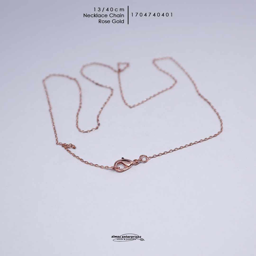 40cm Rose Gold Chain Neck 13