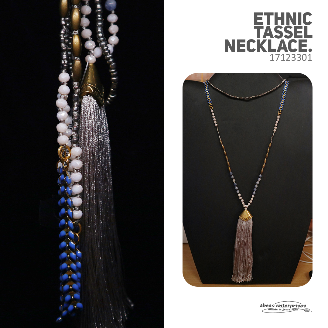 80cm Ethnic Tassel Necklace