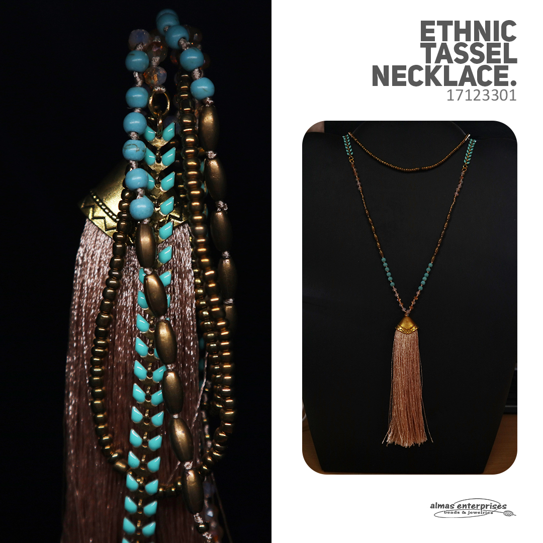 80cm Ethnic Tassel Necklace
