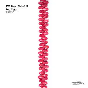[10106067] 5X9 Drop Sidedrill Red Coral