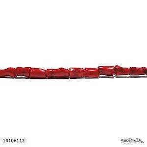 [10106112] Bone Shape Red Coral