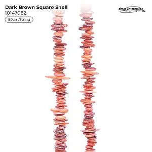[10147082] Dark Brown Sq Shell