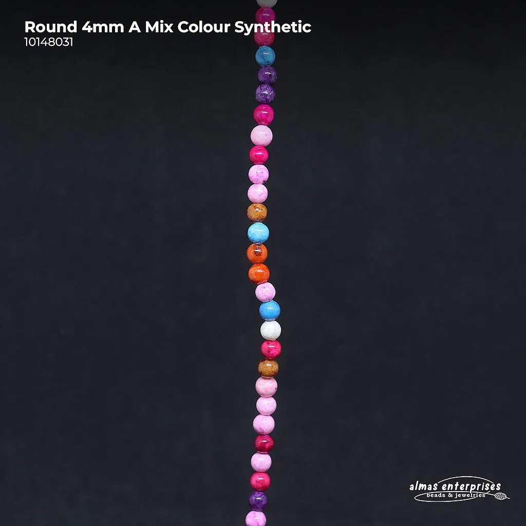 [10148031] Rd 4mm A Mix Colour Synthetic