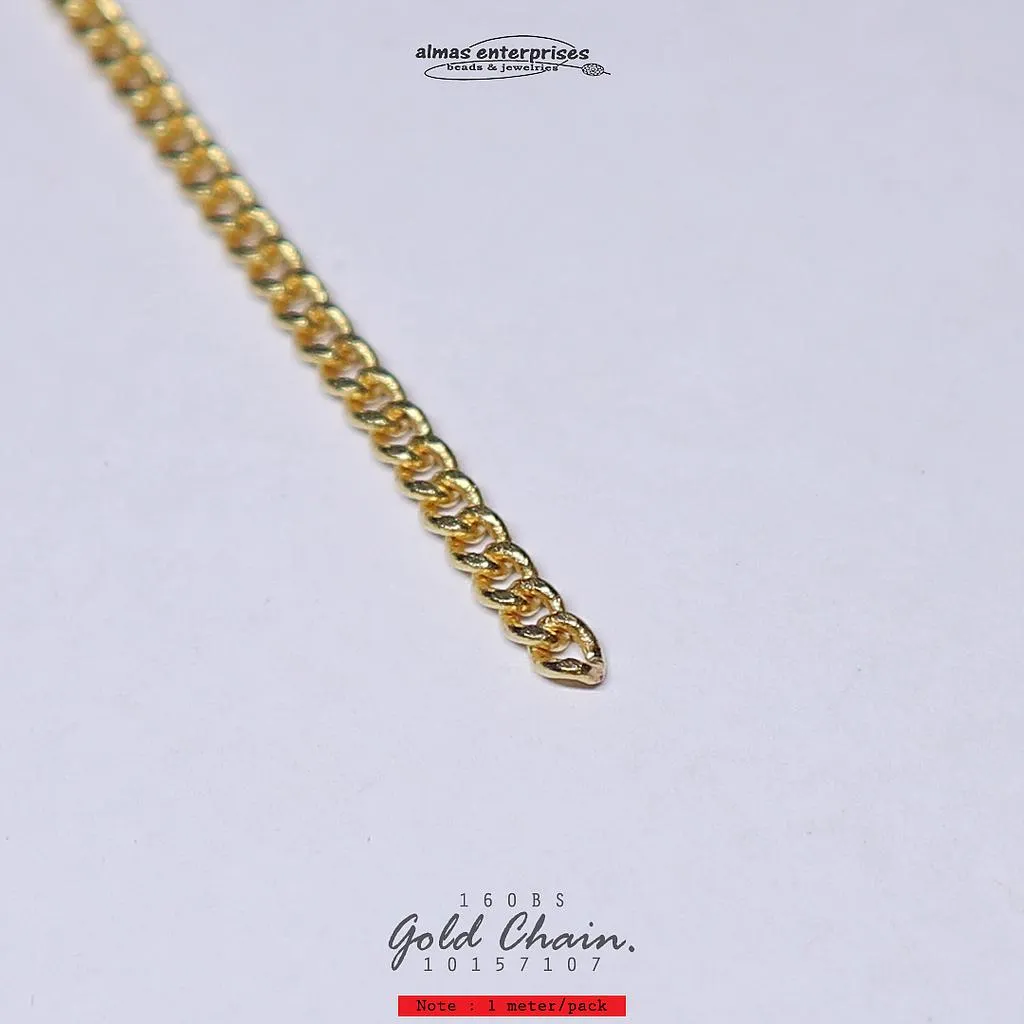 [10157107] 160BS Gold Chain/m