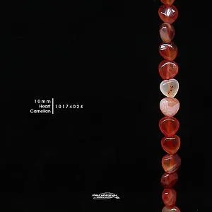 [10174024] Heart 10mm Carnelian