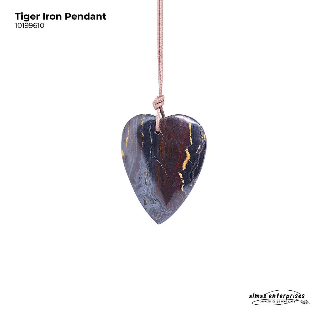 [10199610] Tiger Iron Pendant