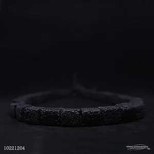 [10221204] 003 10x10 Black Lava Beads