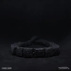 [10221205] 003 12x12 Black Lava Beads