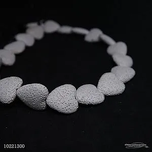 [10221300] S1208A 20mm White Lava Beads