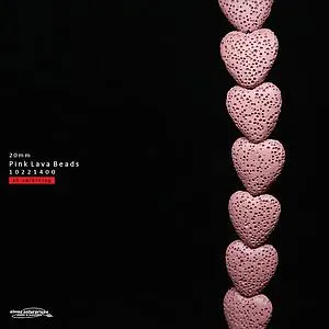 [10221400] S1208A 20mm Pink Lava Beads