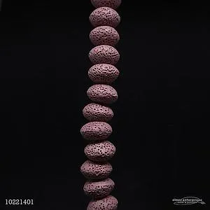 [10221401] 010 10x15 Pink Lava Beads