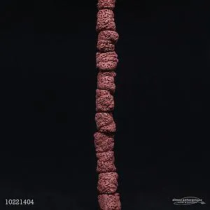 [10221404] Tumble Red Lava Beads