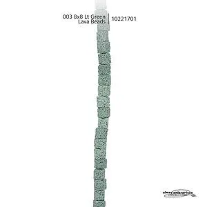 [10221701] 003 8x8 Lt.Green Lava Beads