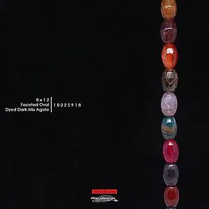 [10225918] Fac Oval 8x12 D.Drk Mix Agt