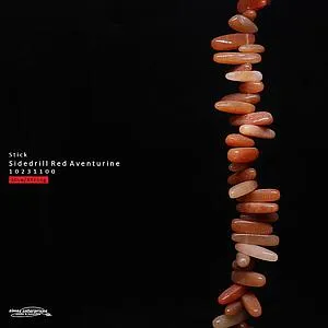 [10231100] Stick Side Drill Red Aventurine
