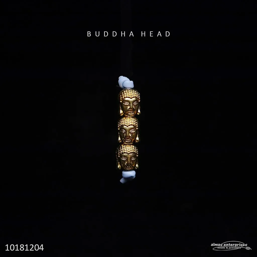 [10181204] Buddha Head 8mm/3 (Gold)