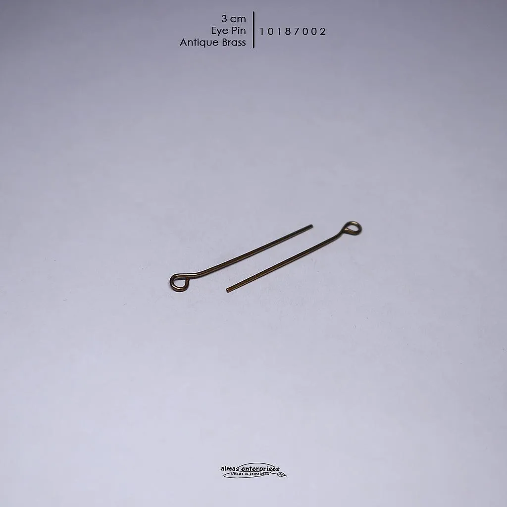 [10187100] 3cm Eye Pin/gross (Gold)
