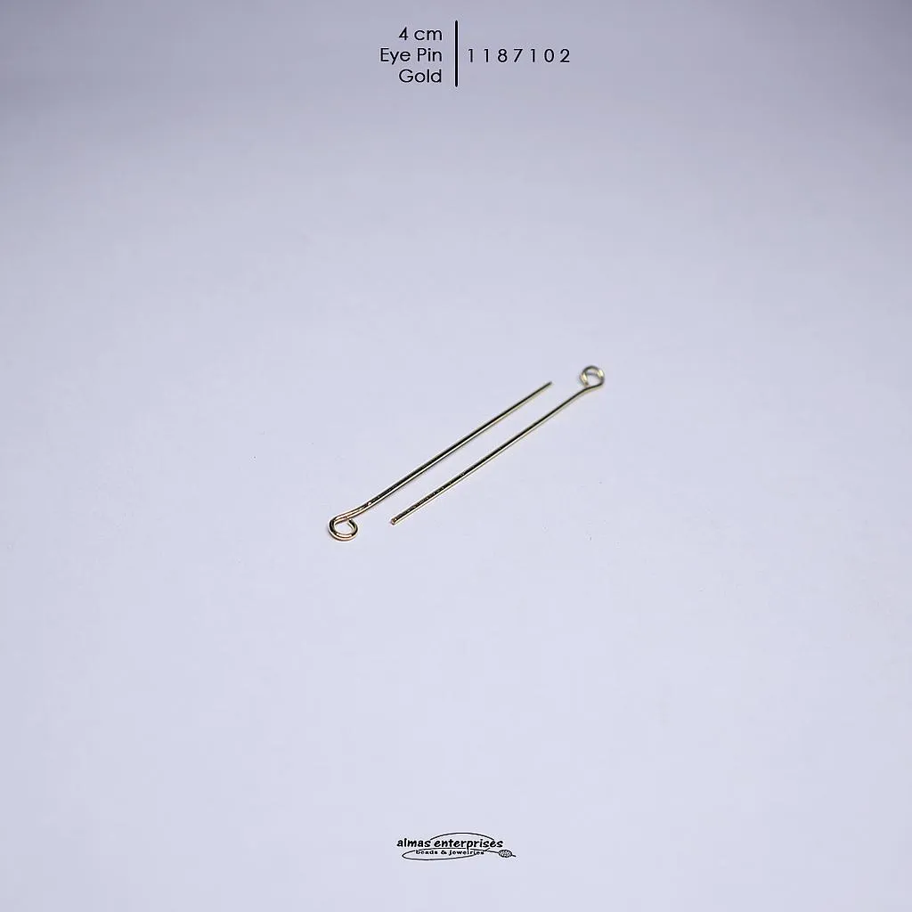 [10187102] 4cm Eye Pin/gross (Gold)