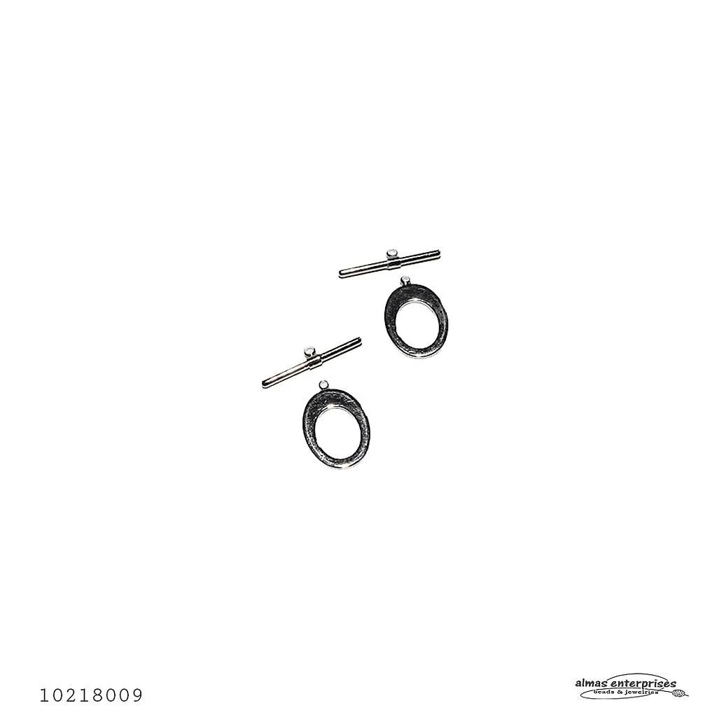 [10218009] K89 Toggle Clasps/2pair (Nickle)