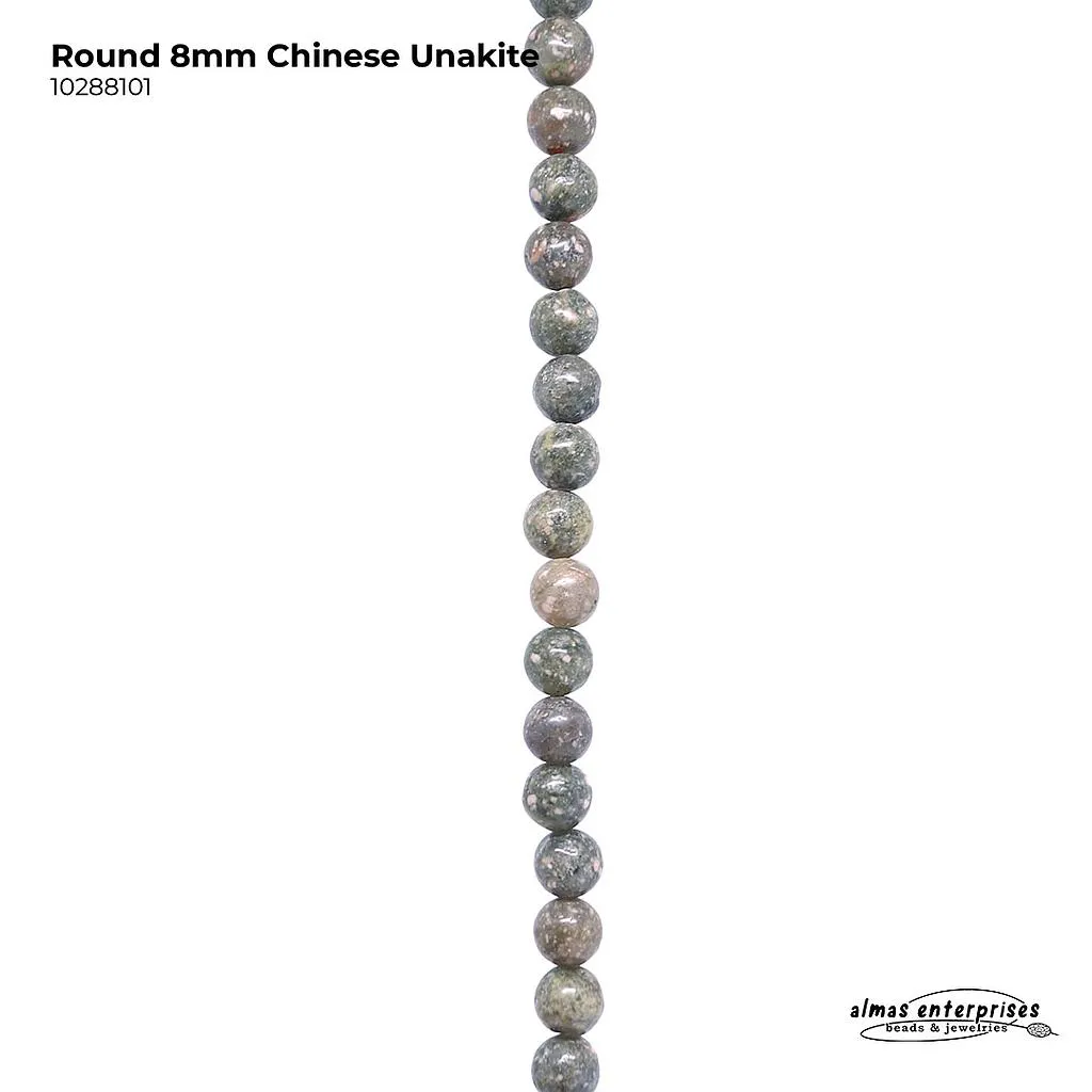 [10288101] Round 8mm Chinese UNAKITE