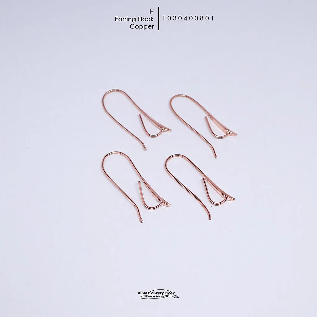 [1030400801] Cop H Earring Hook/2pair