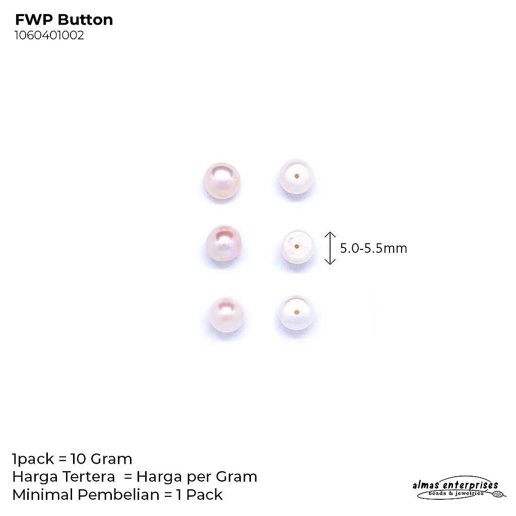 [1060401002] FWP BUTTON 5.0-5.5 WHITE