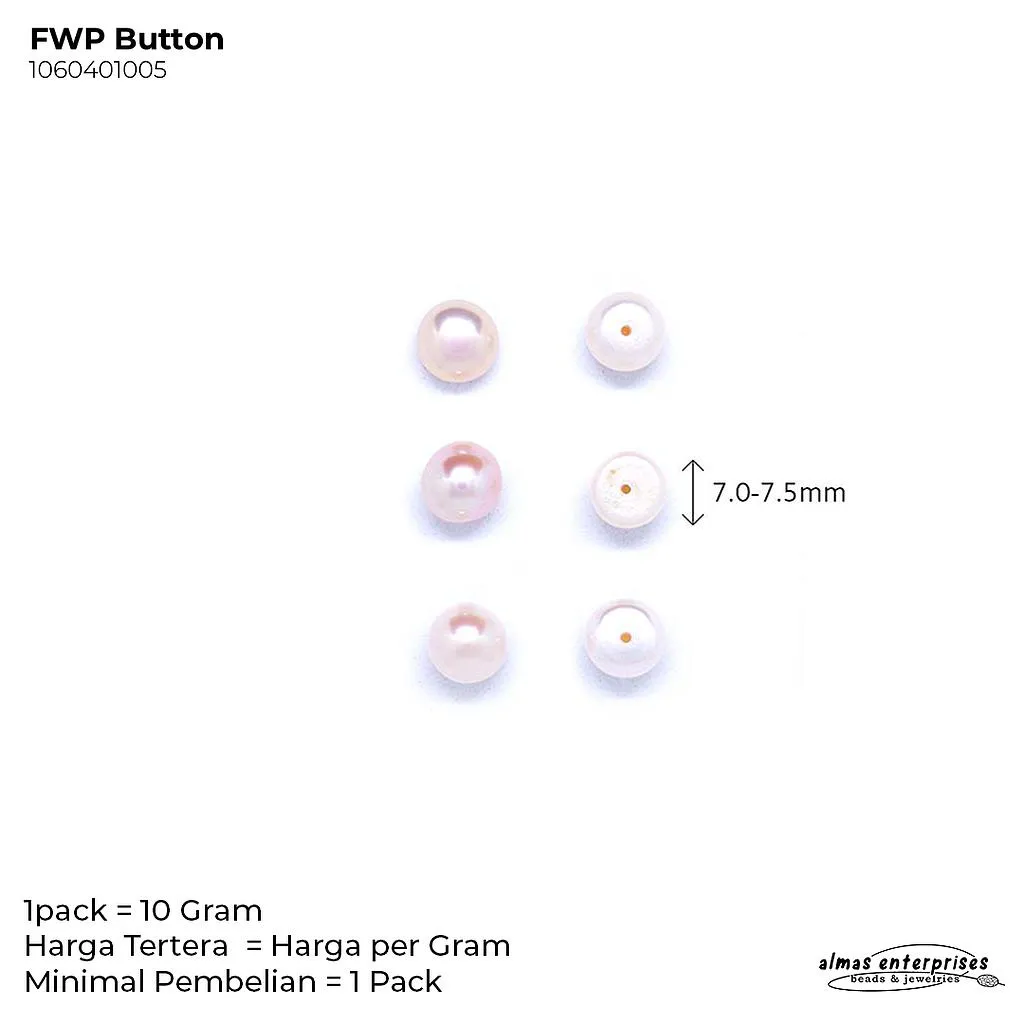 [1060401005] FWP BUTTON 7.0-7.5 WHITE