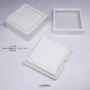 [11001091] White 3x3 Stone Display/6