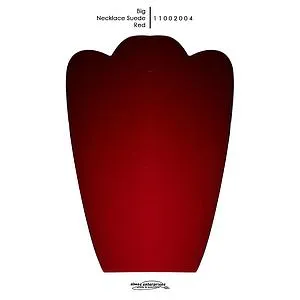 [11002004] Red Big Neklace Suede