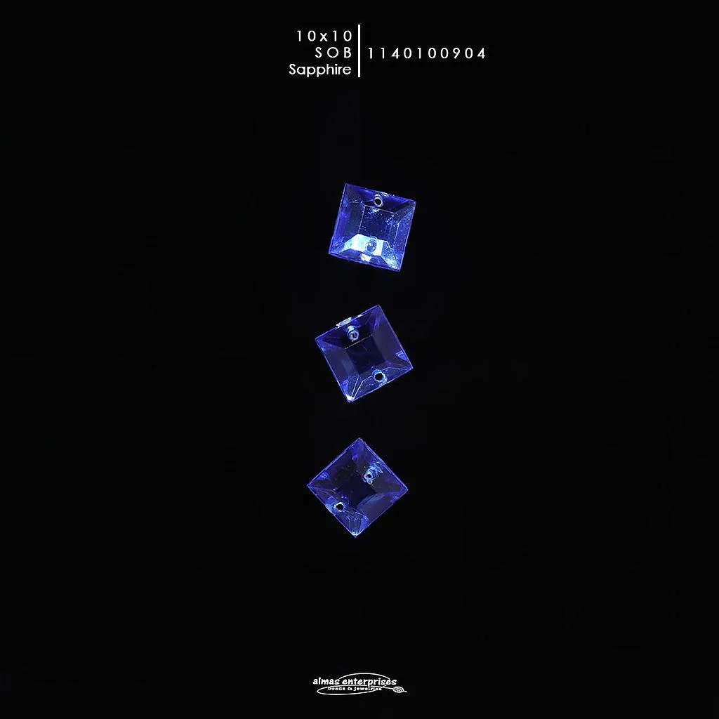 [1140100904] Sq 10x10 Sapphire SOB/24
