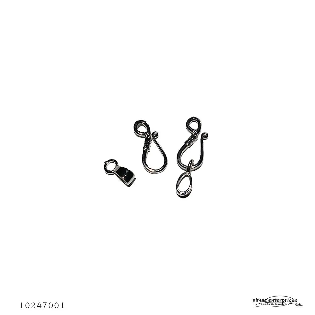 [10247001] K229 S-hook Clasps/3 (Nickle)