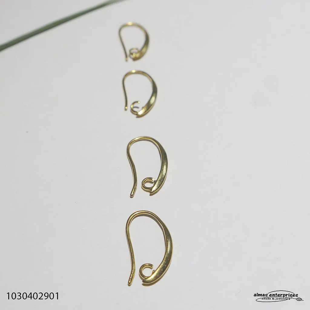 [1030402901] I Earring Hook/2pair (Gold)