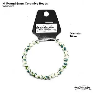 [1031800105] H. Round Ceramics Beads
