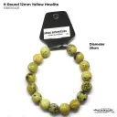 H. Round Yellow Howlite