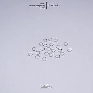 [11008011] Silver Rd Jump Rings/gross (4mm)