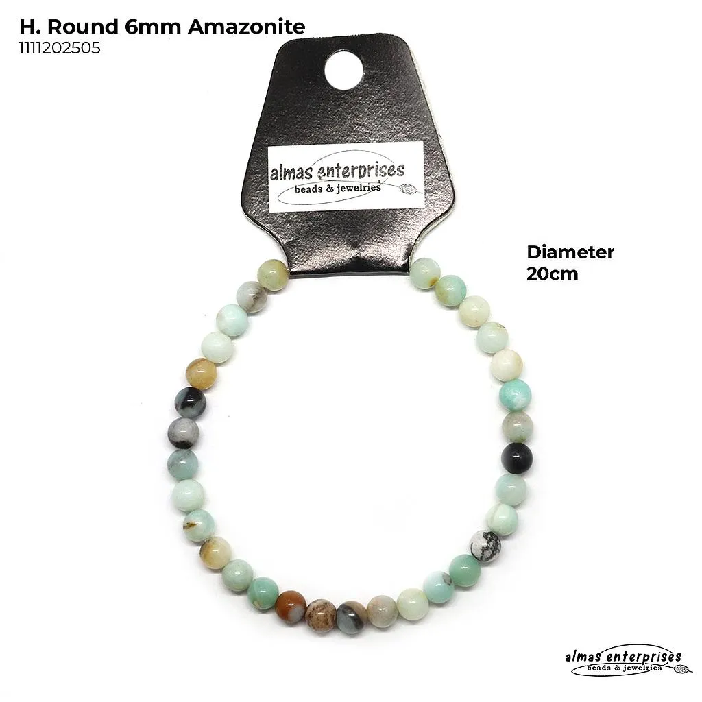 [1111200205] H. Round AMAZONITE (4mm)