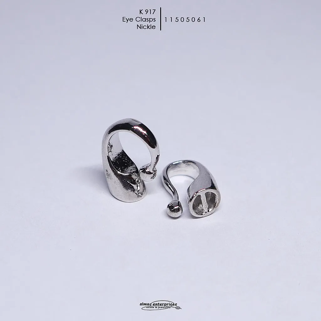 [11505061] K917 Eye Clasps/pair (Nickle)