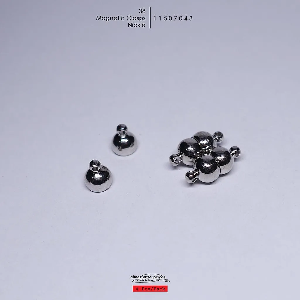 [11507043] 38 Magnetic Clasps/4 (Nickle)