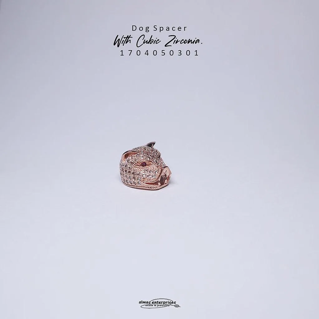 [1704050301] Dog Spacer With CZ