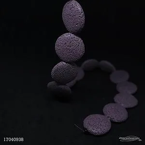 [17040938] 1201 27mm Purple Lava Beads