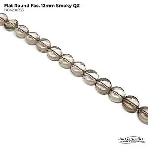 [1704200333] Flat Rd Fac 12mm Smoky Qz